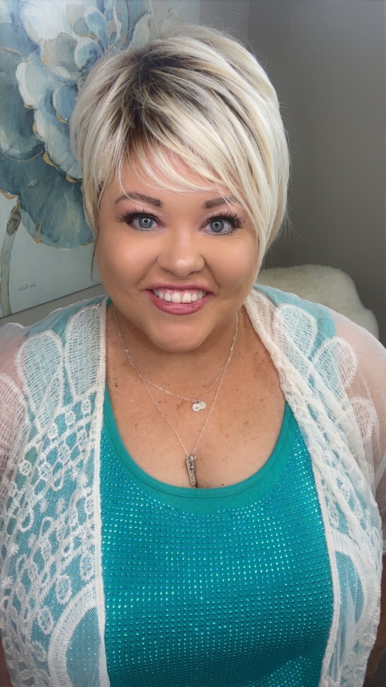 Alice – Luxury Wig by Chic Lifestyle Shown in California Blonde.