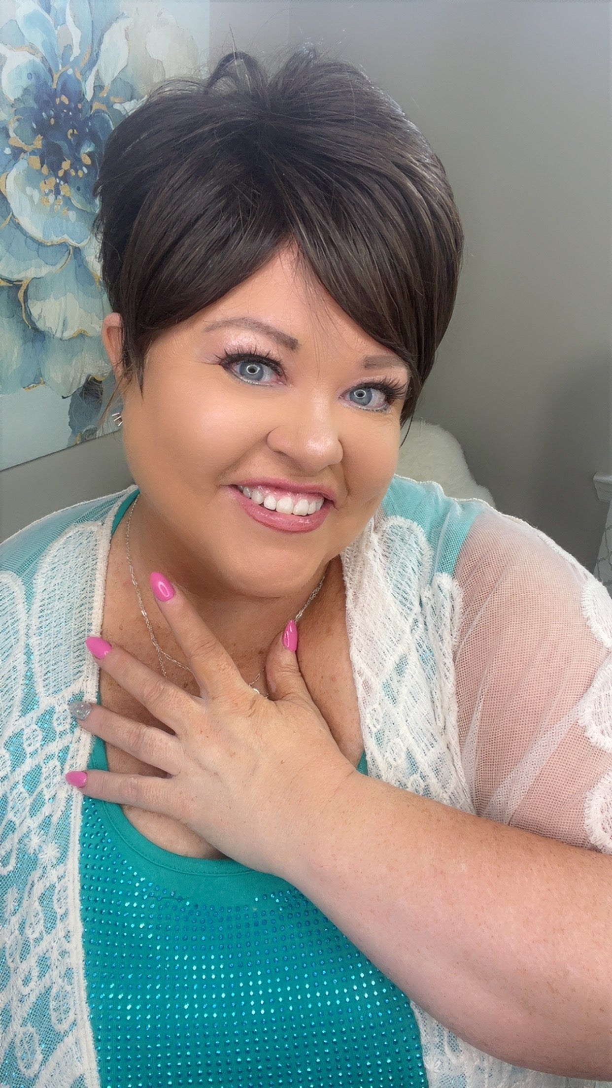 Alice – Luxury Wig by Chic Lifestyle Shown in Espresso Brown.