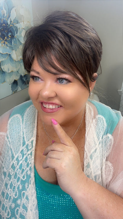 Alice – Luxury Wig by Chic Lifestyle Shown in Espresso Brown.