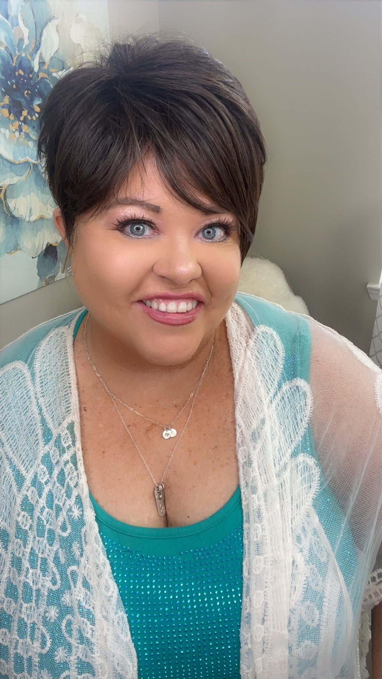 Alice – Luxury Wig by Chic Lifestyle Shown in Espresso Brown.