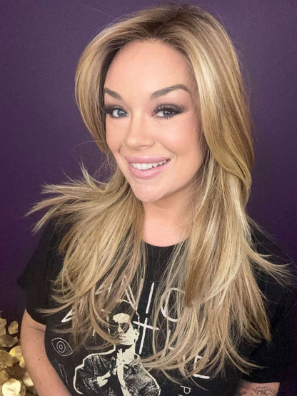 Ashlyn – Luxury Wig by Chic Lifestyle Shown in Summer Blonde.