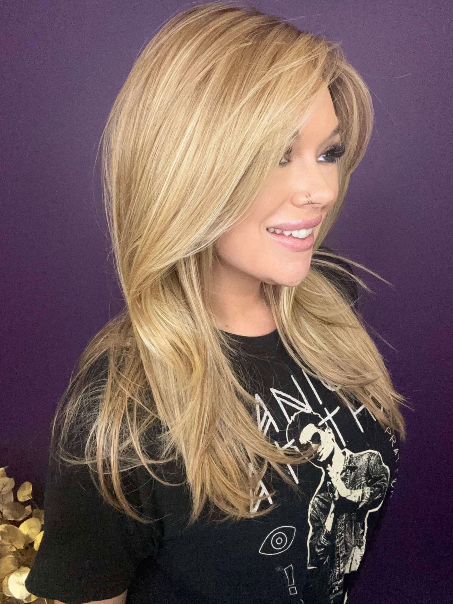 Ashlyn – Luxury Wig by Chic Lifestyle Shown in Summer Blonde.