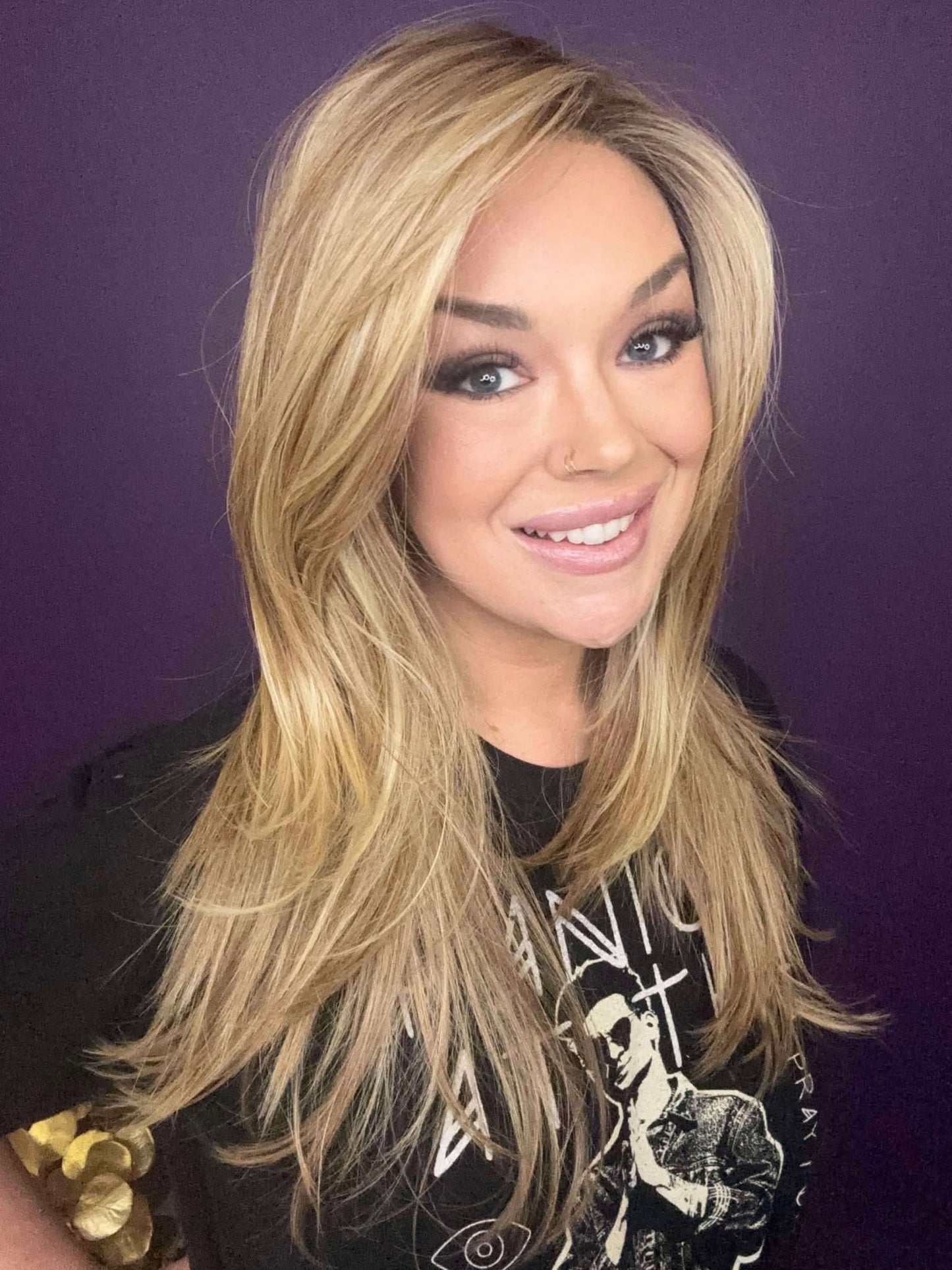 Ashlyn – Luxury Wig by Chic Lifestyle Shown in Summer Blonde.