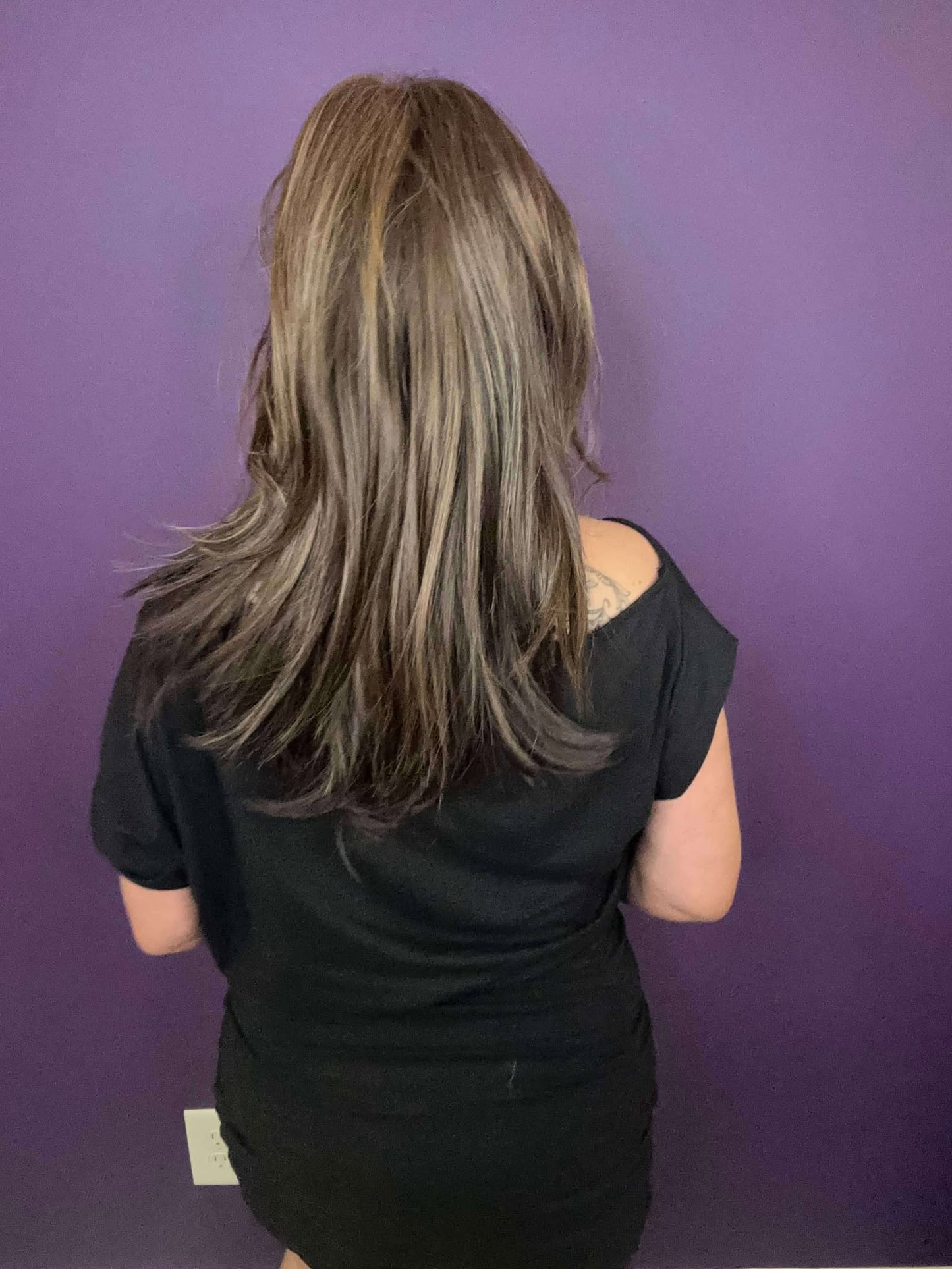 Ashlyn – Luxury Wig by Chic Lifestyle Shown in Toasted Caramel.