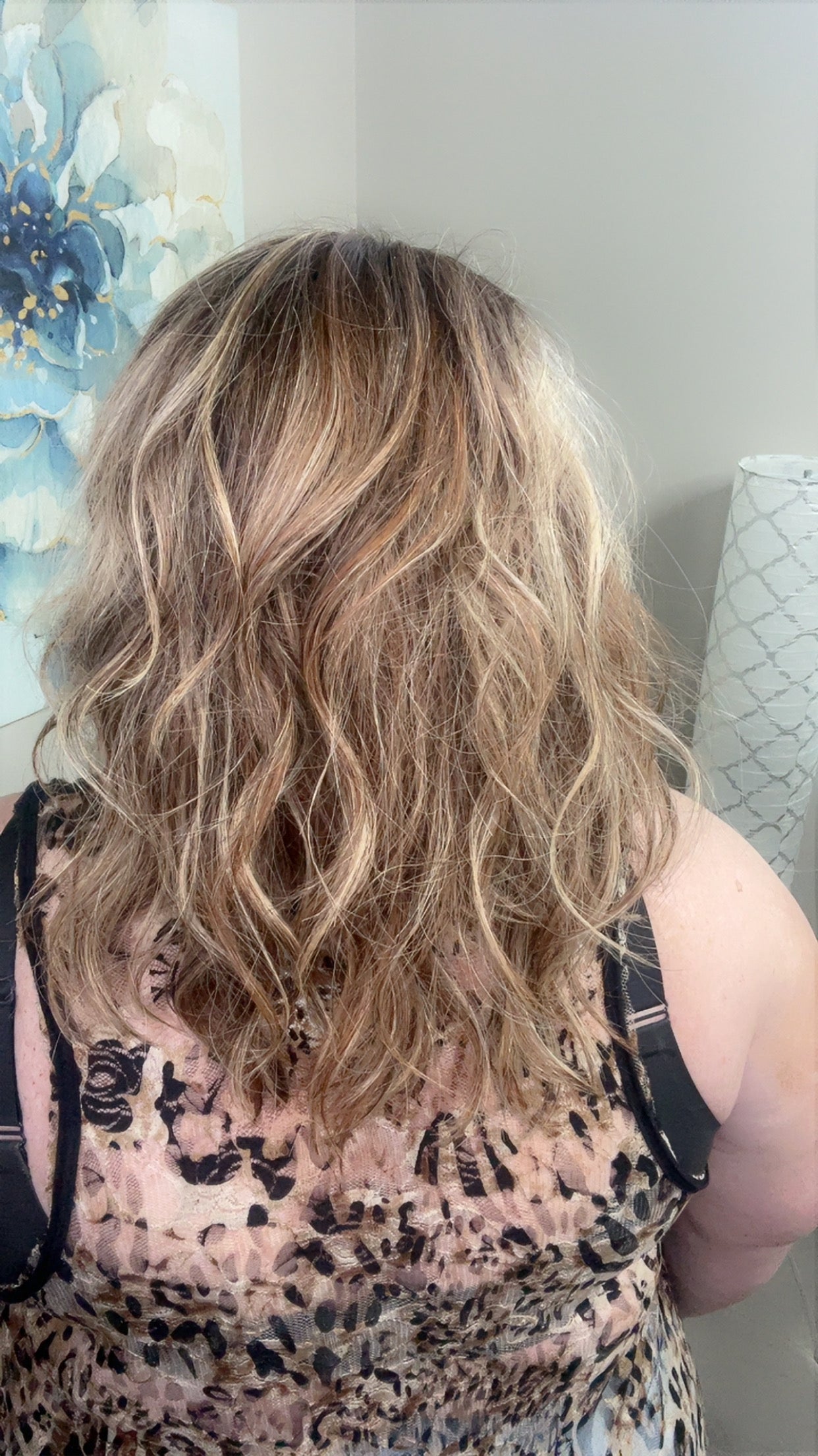 Capri Human Hair Wig 16" Hand-Tied Light Brown with Blonde Blend