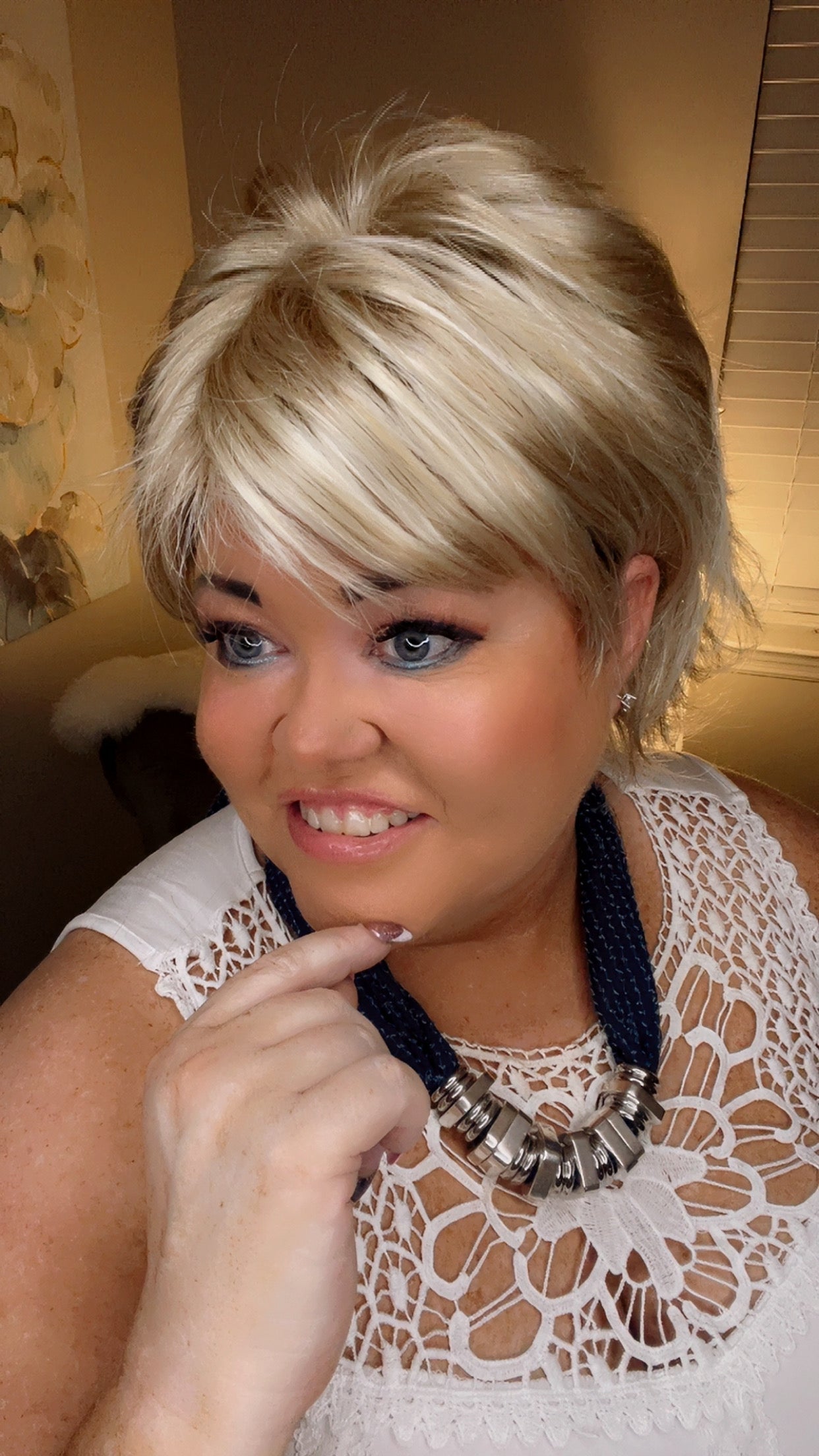 LOUISE PRINCESS IVORY NHS Premium Luxury Wig *Sample A NOT RETURNABLE* NV1