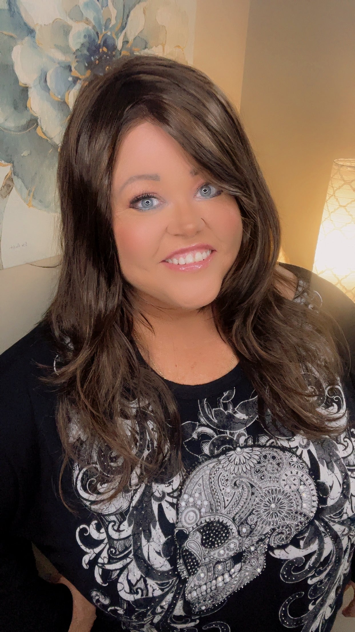 BLAZE – Luxury Wig by Chic Lifestyle Shown in Walnut Brown.