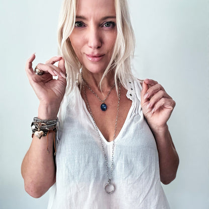 I Welcome Miracles Ring Original Necklace