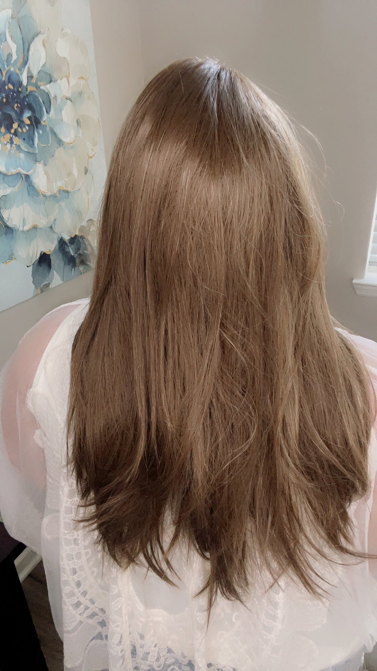 BRIDGETTE 25 – Luxury Wig by Chic Lifestyle Shown in Hazelnut.