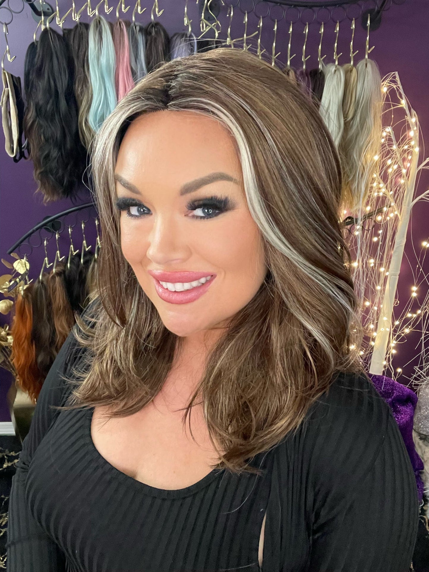 Demi Dark Amber NHS NWT Premium Luxury Wig LW3-AC1