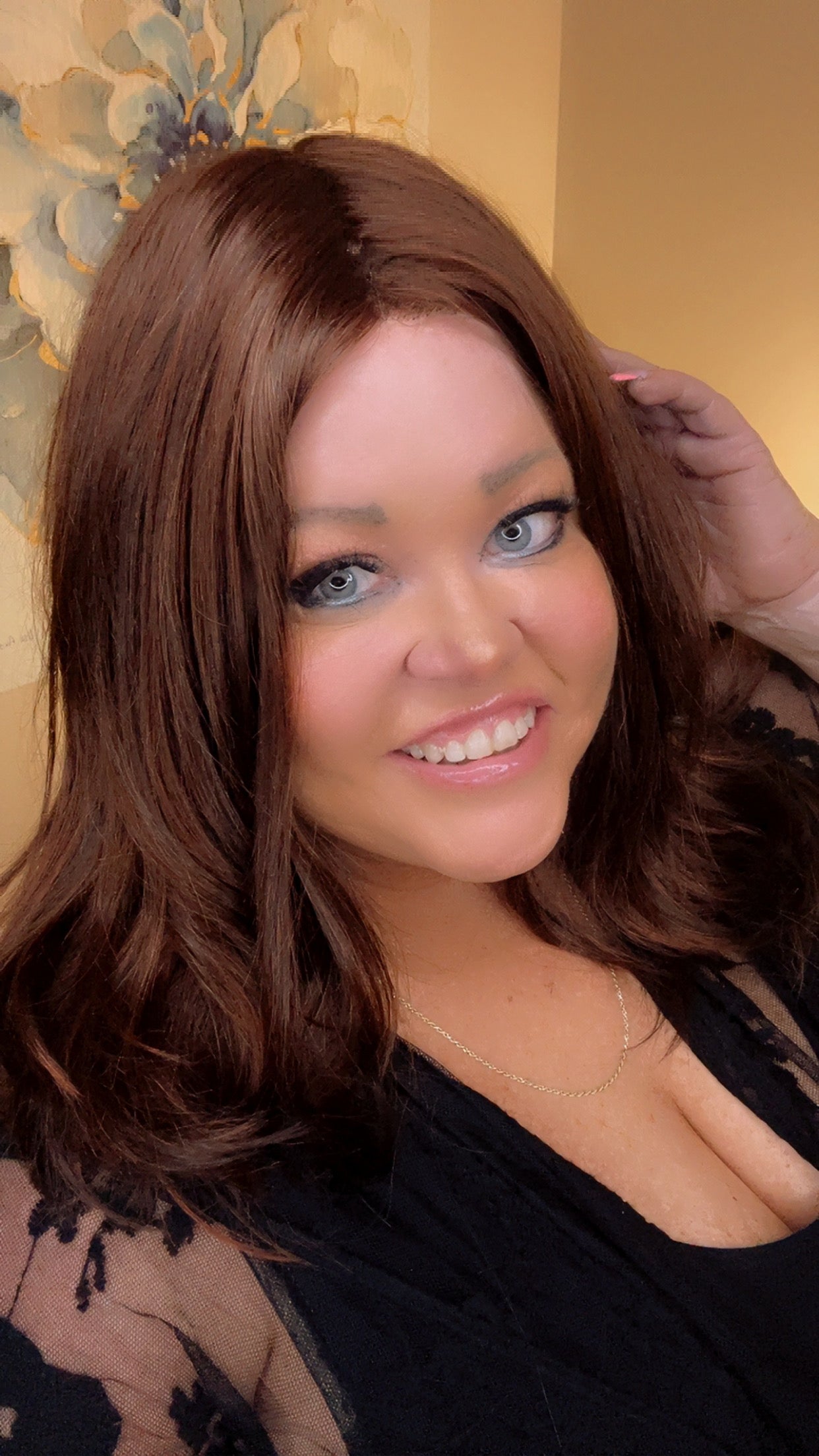 DEMI SHEER PLUM NHS Premium Luxury Wig *Sample A NOT RETURNABLE* NV1