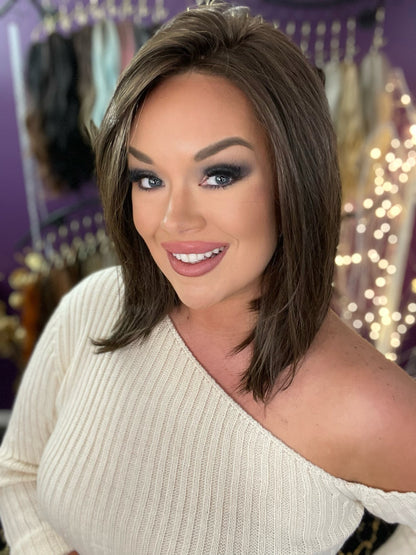 PHOEBE MEDIUM BROWN HS Luxury Wig *Sample A NOT RETURNABLE*