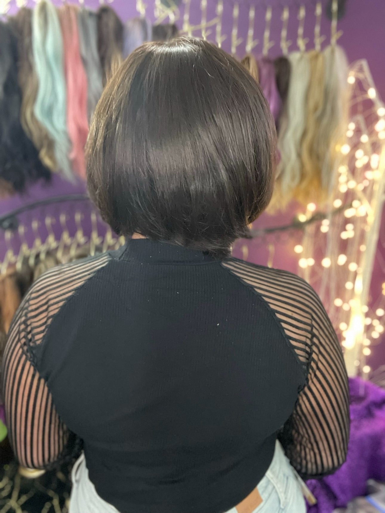 CHARLIE – Luxury Wig by Chic Lifestyle Shown in Cocoa Bean.