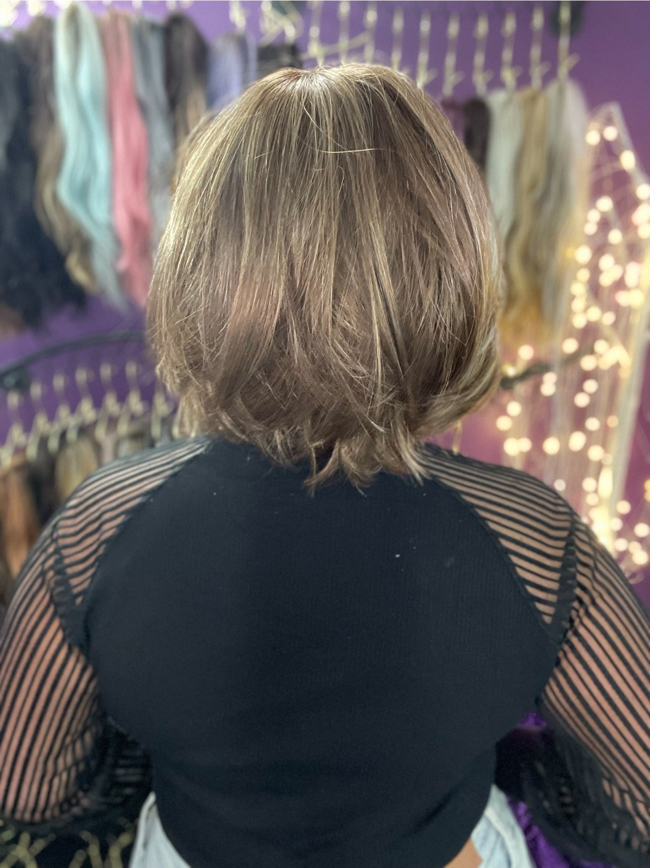 CHARLIE – Luxury Wig by Chic Lifestyle Shown in Walnut Brown.