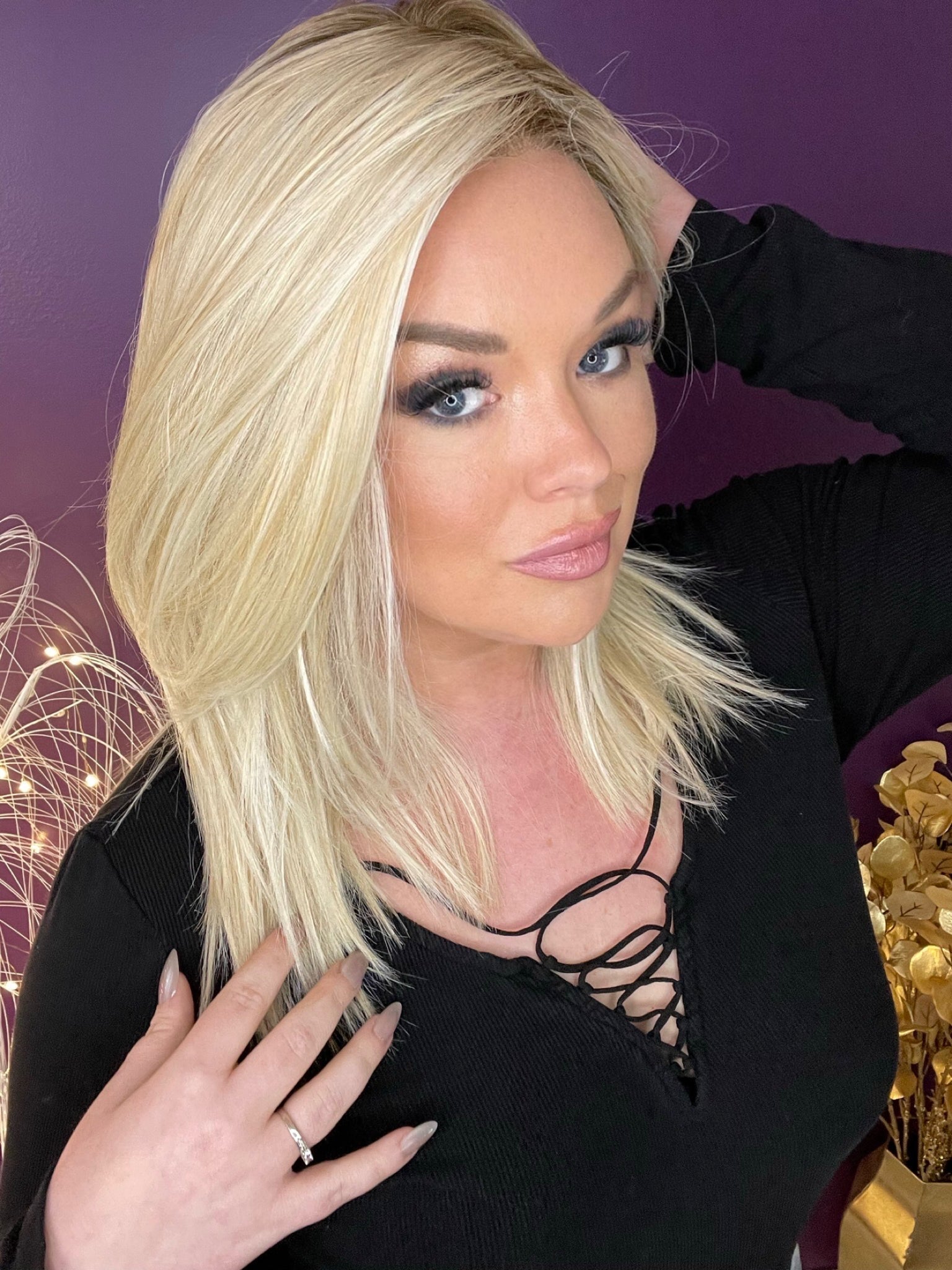 CIRI – Luxury Wig by Chic Lifestyle Shown in California Blonde.