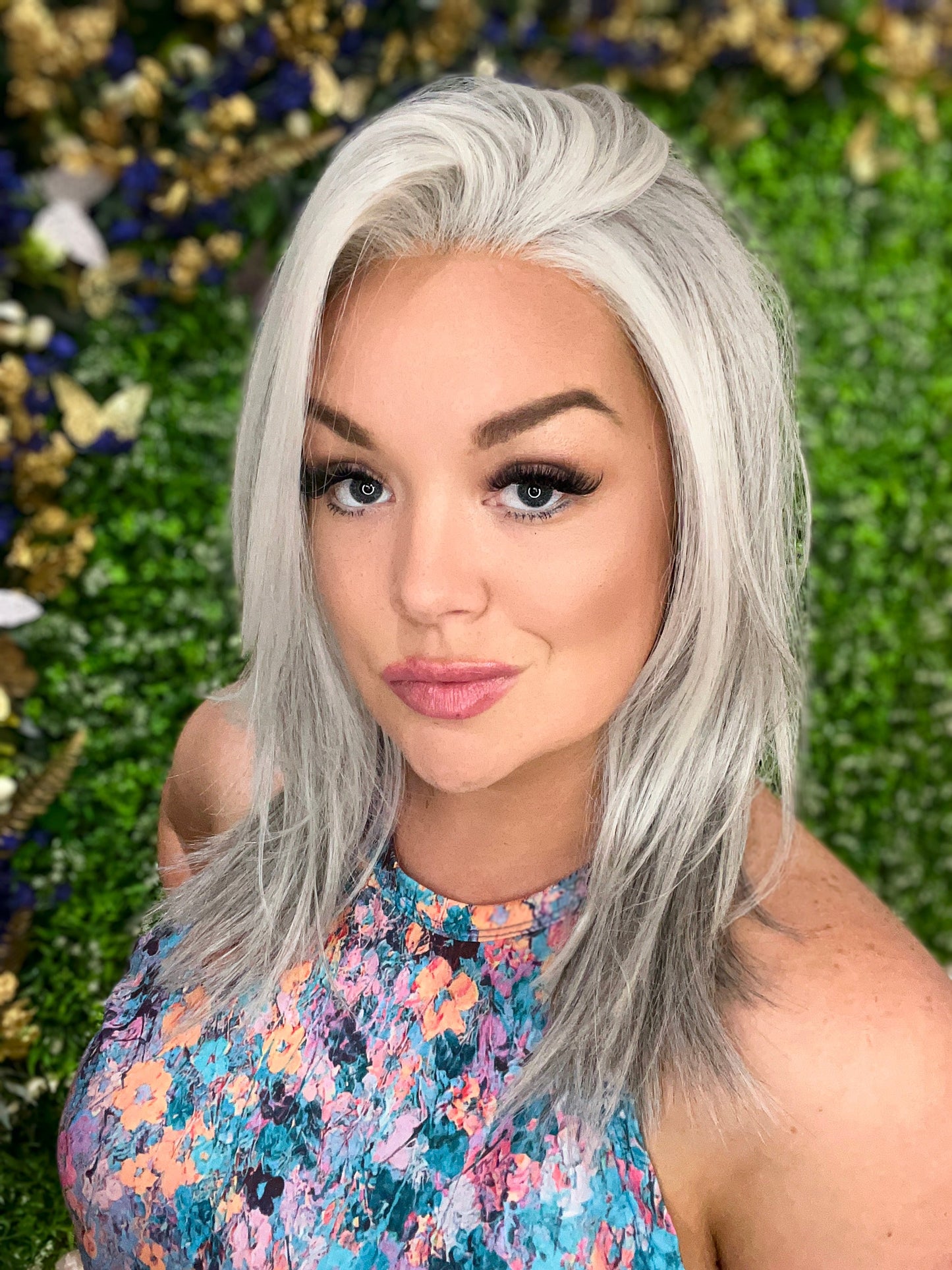 CIRI – Luxury Wig by Chic Lifestyle Shown in Gradient Grey.