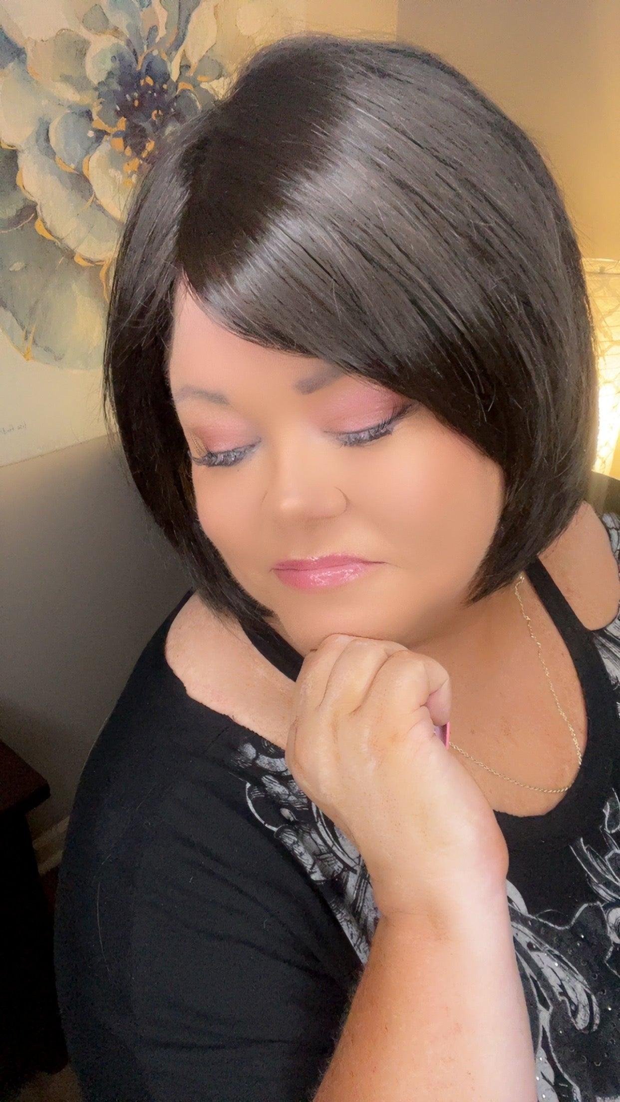 CLARISSA – Luxury Wig by Chic Lifestyle Shown in Cocoa Bean.