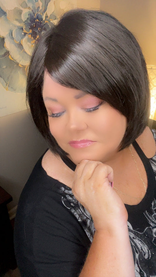 CLARISSA – Luxury Wig by Chic Lifestyle Shown in Cocoa Bean.