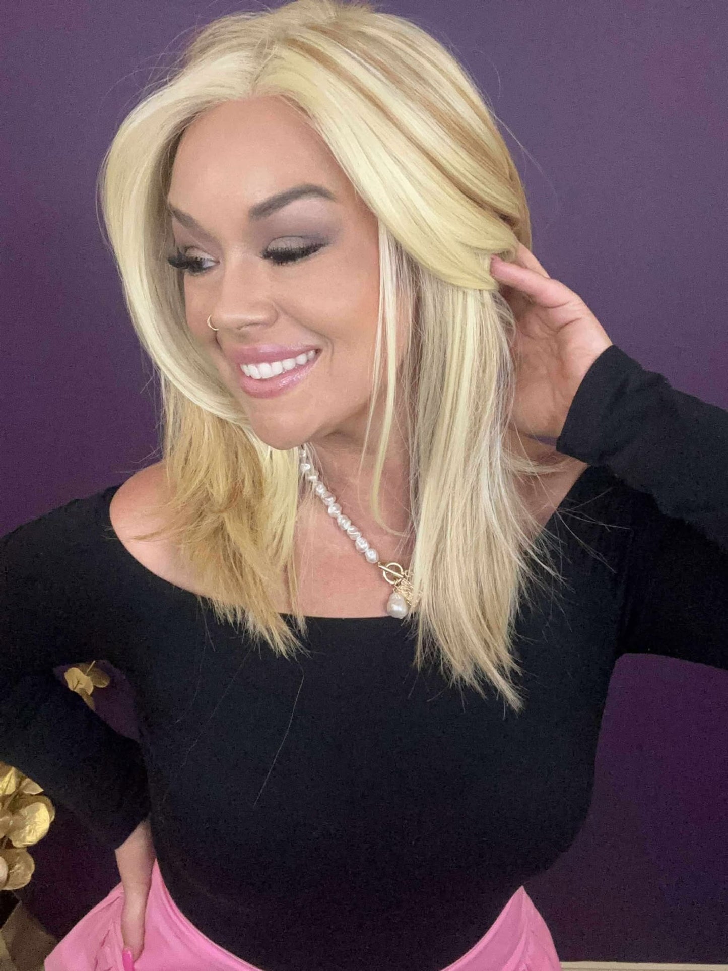 Ciri – Luxury Wig by Chic Lifestyle Shown in Endless Sunlight.