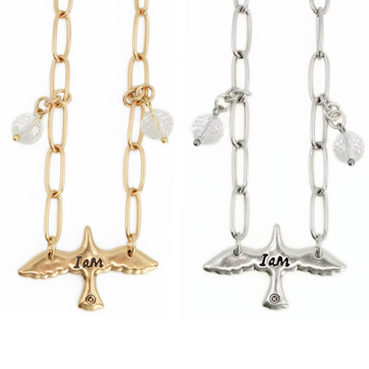 I Am Bird Long Chain Necklace