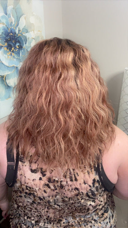 Paloma Human Hair 16" Hand-Tied Strawberry Blonde Blend