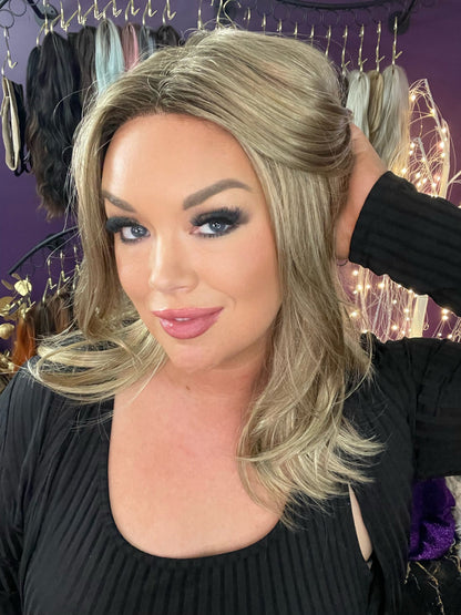 DEMI BLUSH BLONDE NHS Premium Luxury Wig *Sample A NOT RETURNABLE* NV1