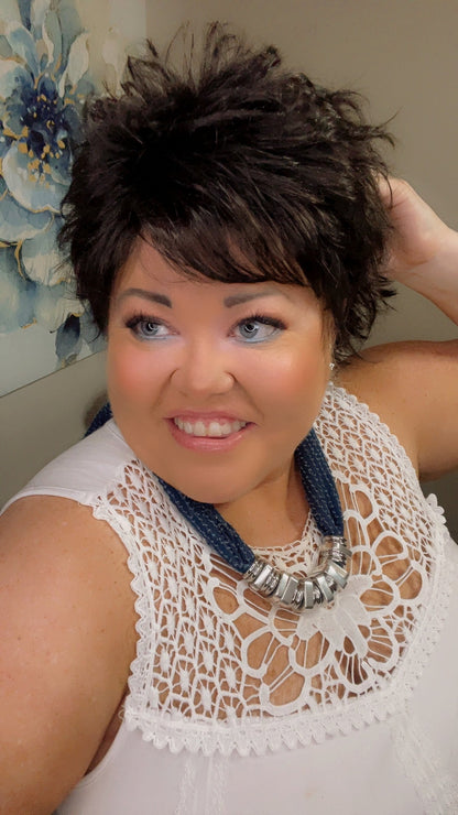 DANA – Luxury Wig by Chic Lifestyle Shown in Cocoa Bean.