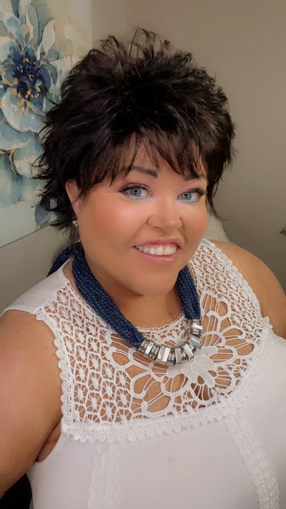 DANA – Luxury Wig by Chic Lifestyle Shown in Cocoa Bean.