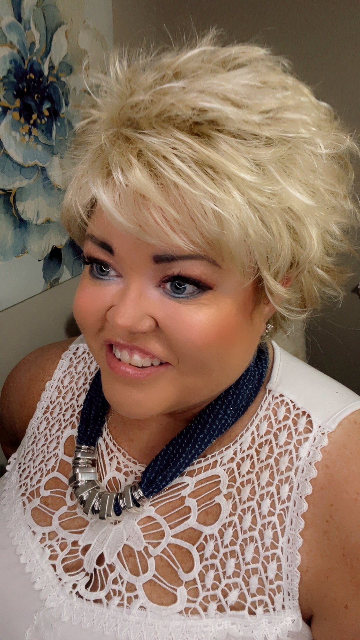 DANA – Luxury Wig by Chic Lifestyle Shown in Princess Ivory.