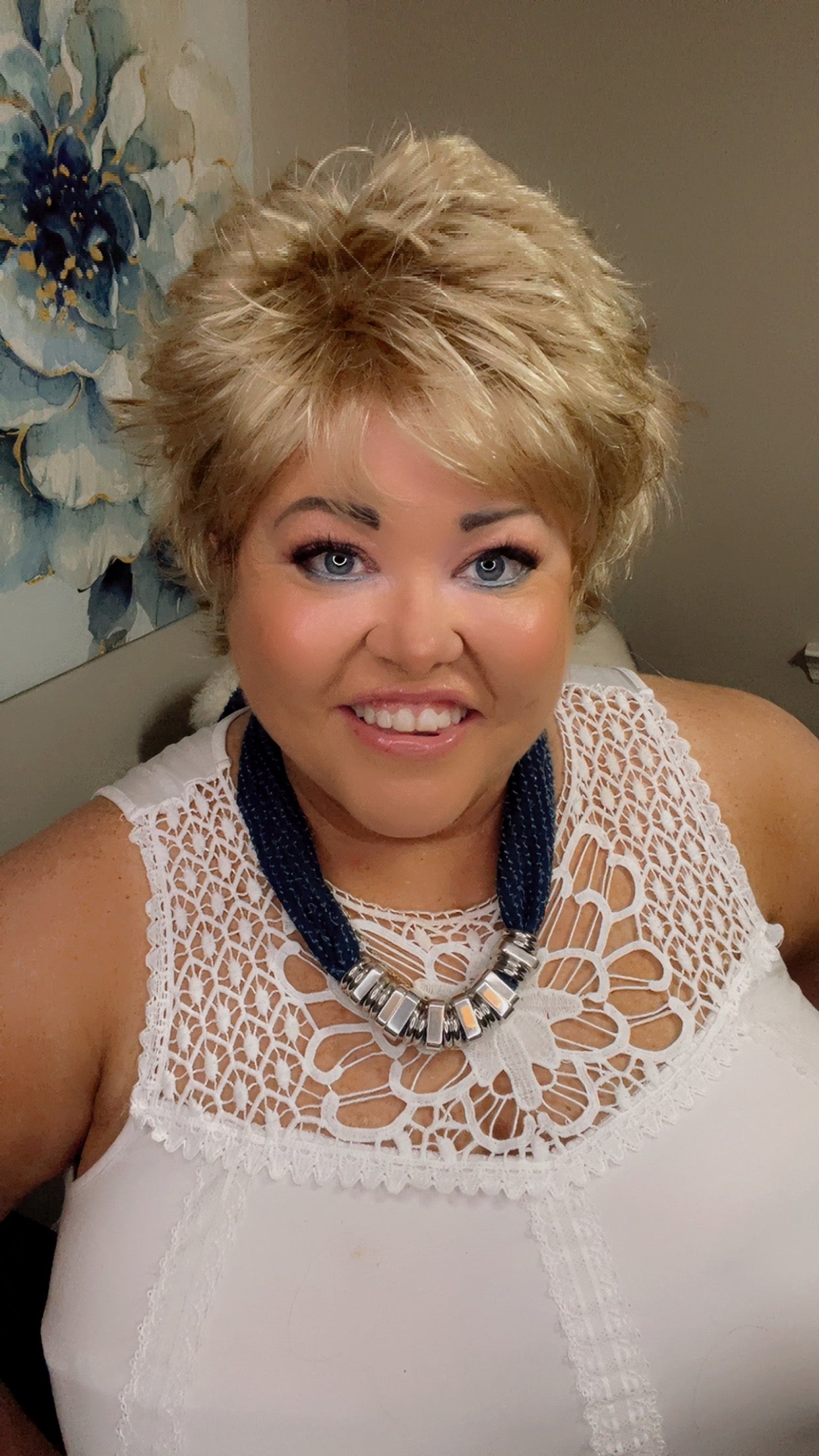 DANA – Luxury Wig by Chic Lifestyle Shown in Satin Gold.