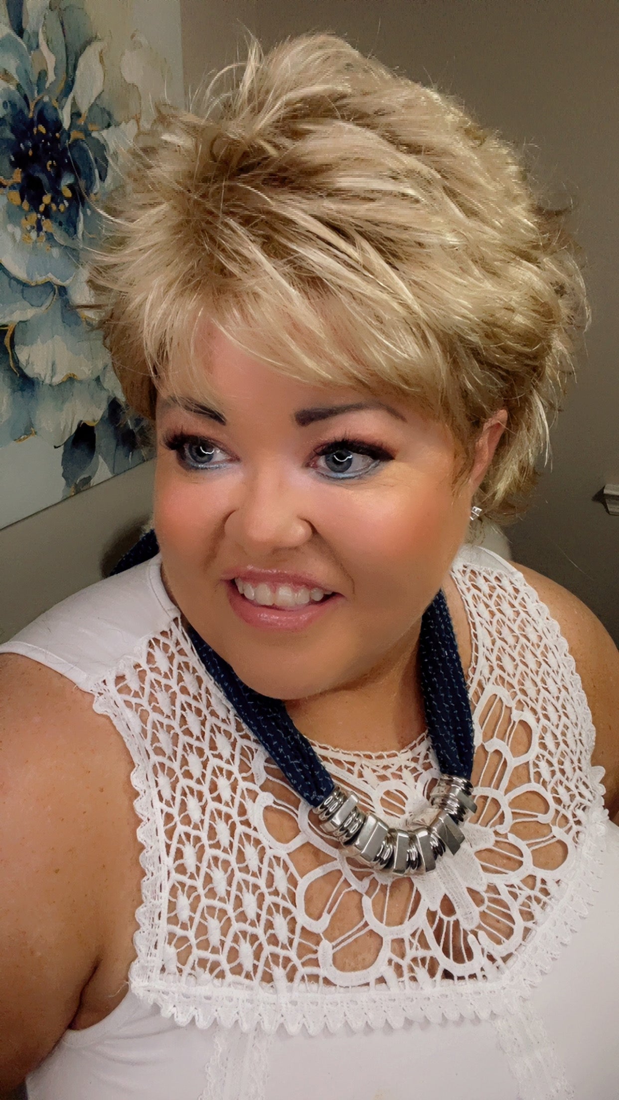 DANA – Luxury Wig by Chic Lifestyle Shown in Satin Gold.