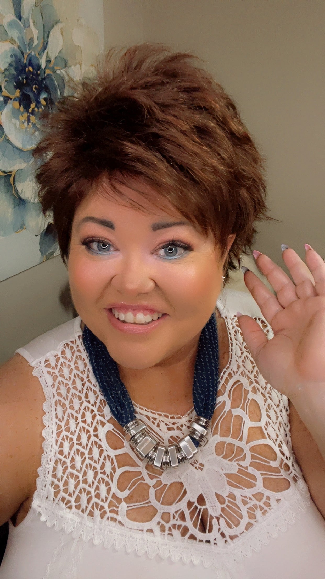 DANA – Luxury Wig by Chic Lifestyle Shown in Sheer Plum.