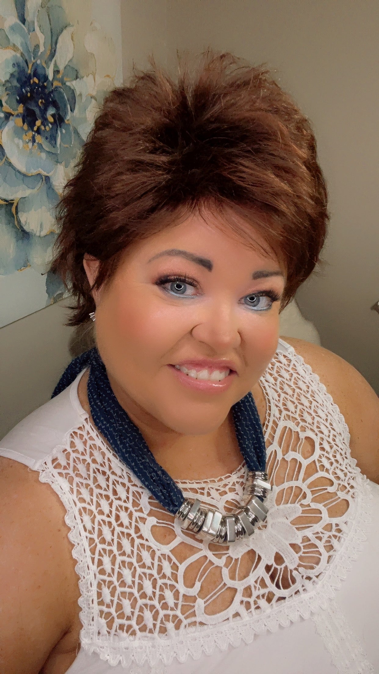 DANA – Luxury Wig by Chic Lifestyle Shown in Sheer Plum.