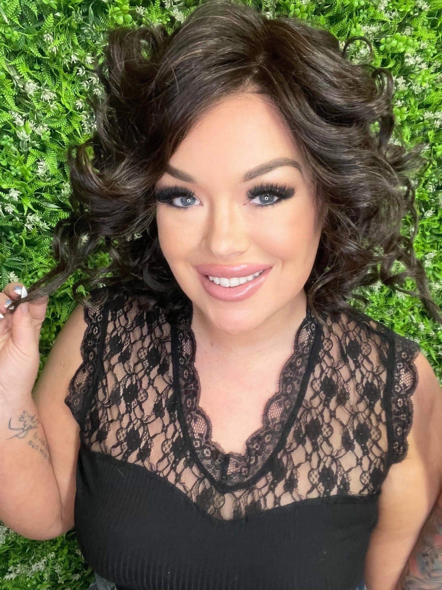 EVIE – Luxury Wig by Chic Lifestyle Shown in Espresso Brown.