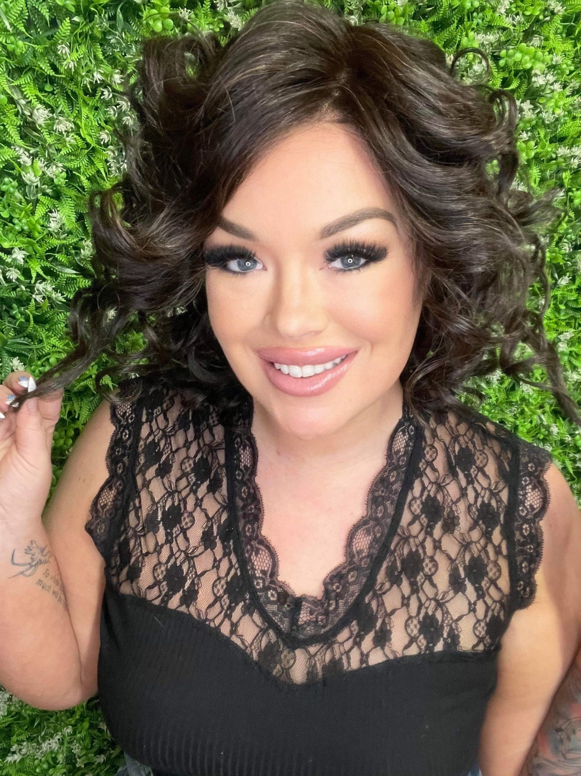 EVIE – Luxury Wig by Chic Lifestyle Shown in Espresso Brown.