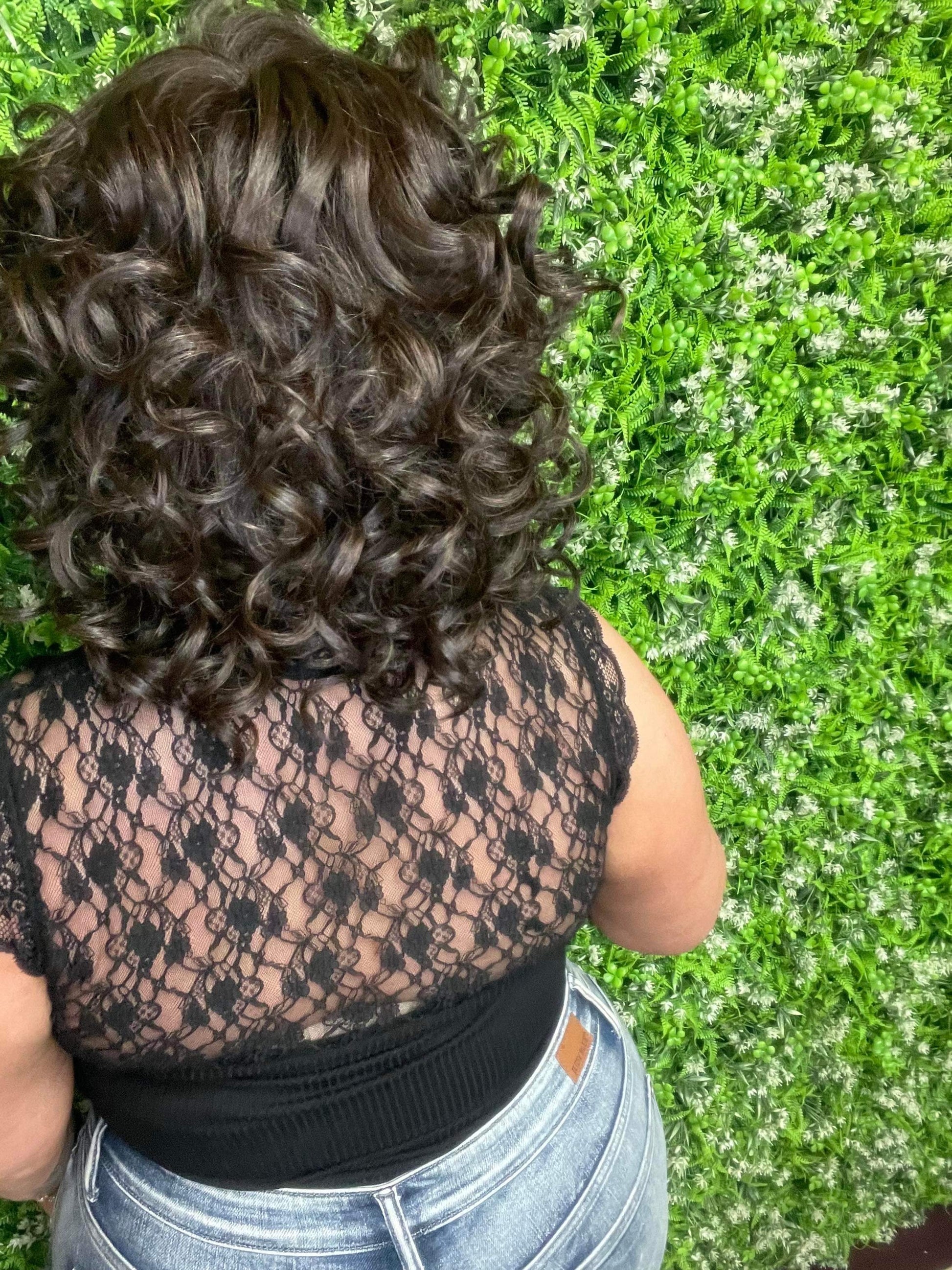 EVIE – Luxury Wig by Chic Lifestyle Shown in Espresso Brown.