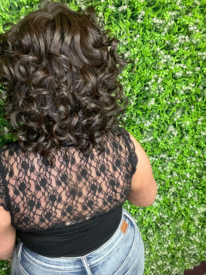 EVIE – Luxury Wig by Chic Lifestyle Shown in Espresso Brown.