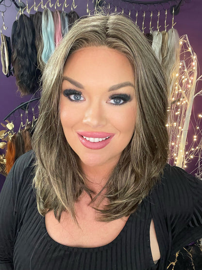 DEMI MOCHA GOLD NHS Premium Luxury Wig *Sample A NOT RETURNABLE* NV1