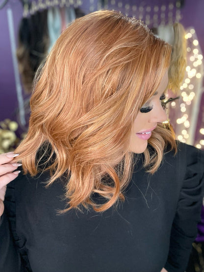 BILLIE HS HT SAFFRON SPICE HS PLATINUM LUXURY WIG *SAMPLE A NOT RETURNABLE*