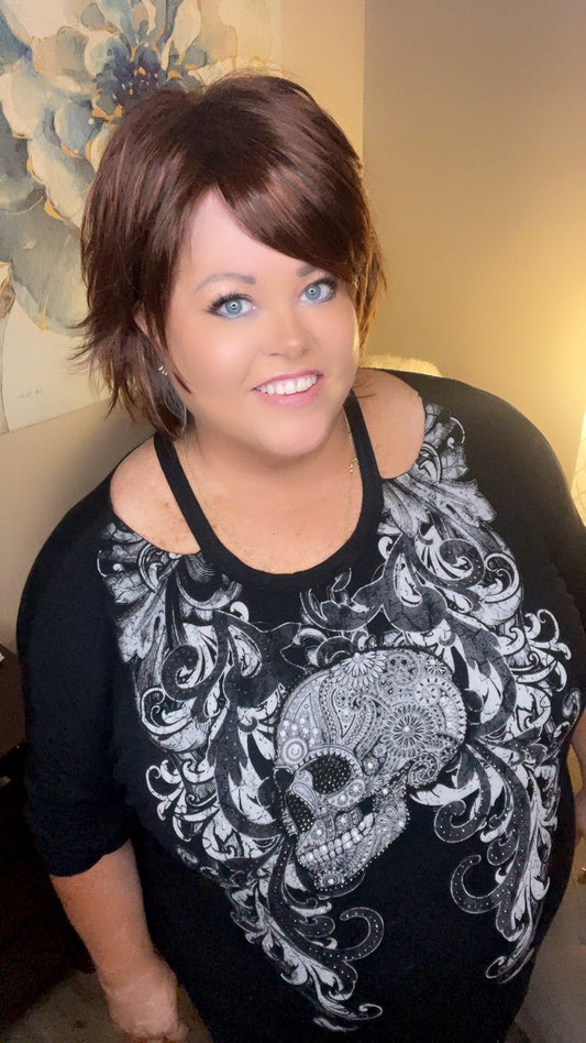 LOLA SHEER PLUM NHS Premium Luxury Wig *Sample A NOT RETURNABLE* NV1