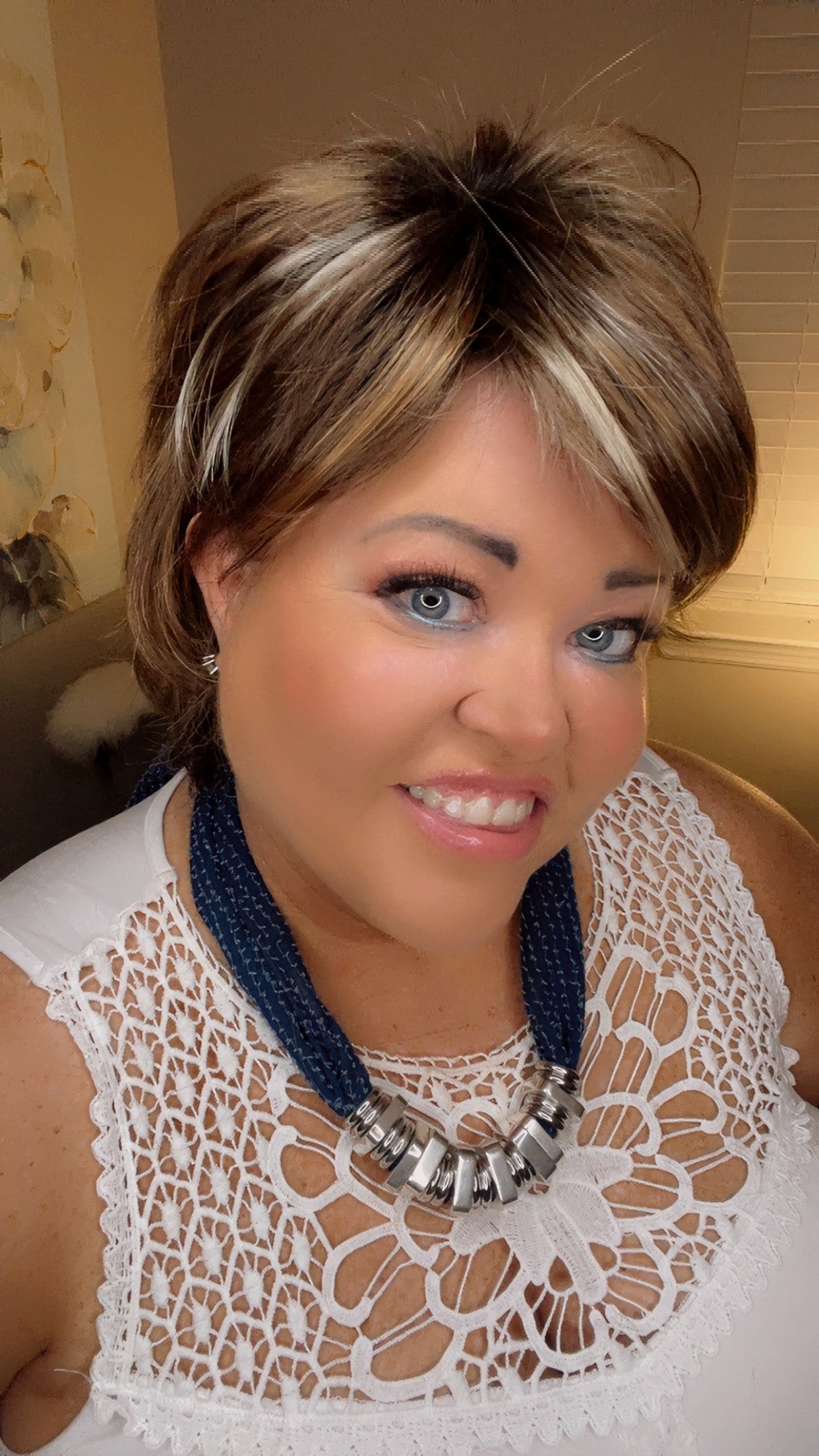 LOUISE DARK AMBER NHS Premium Luxury Wig *Sample A NOT RETURNABLE*