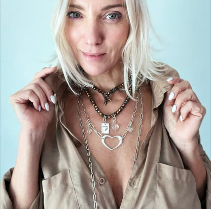 Woke Up Sexy As Hell Again Heart Crystal Boho Wrap Bracelet/Necklace