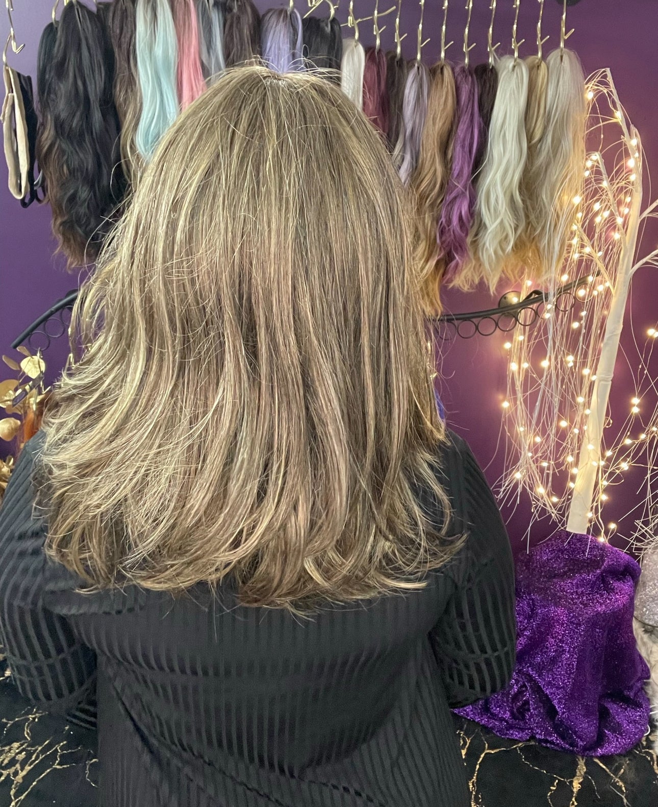 DEMI MOCHA GOLD NHS Premium Luxury Wig *Sample A NOT RETURNABLE* NV1