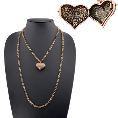 Follow Your Heart Heart Locket Essential Necklace
