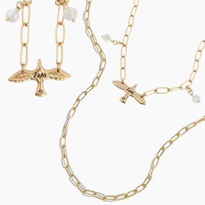 I Am Bird Long Chain Necklace