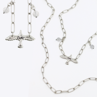 I Am Bird Long Chain Necklace