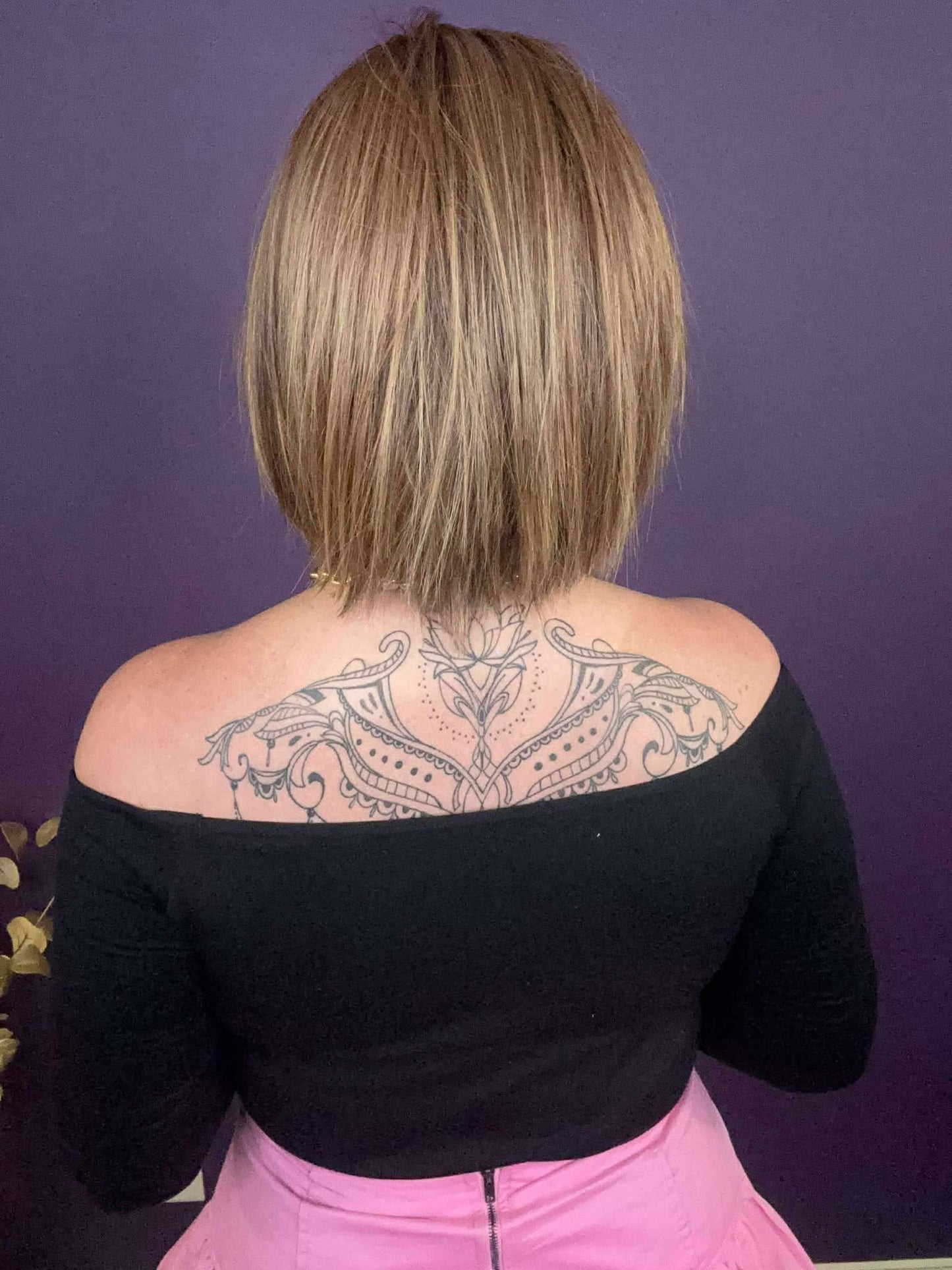 Gabby – Luxury Wig by Chic Lifestyle Shown in Strawberry Mocha.