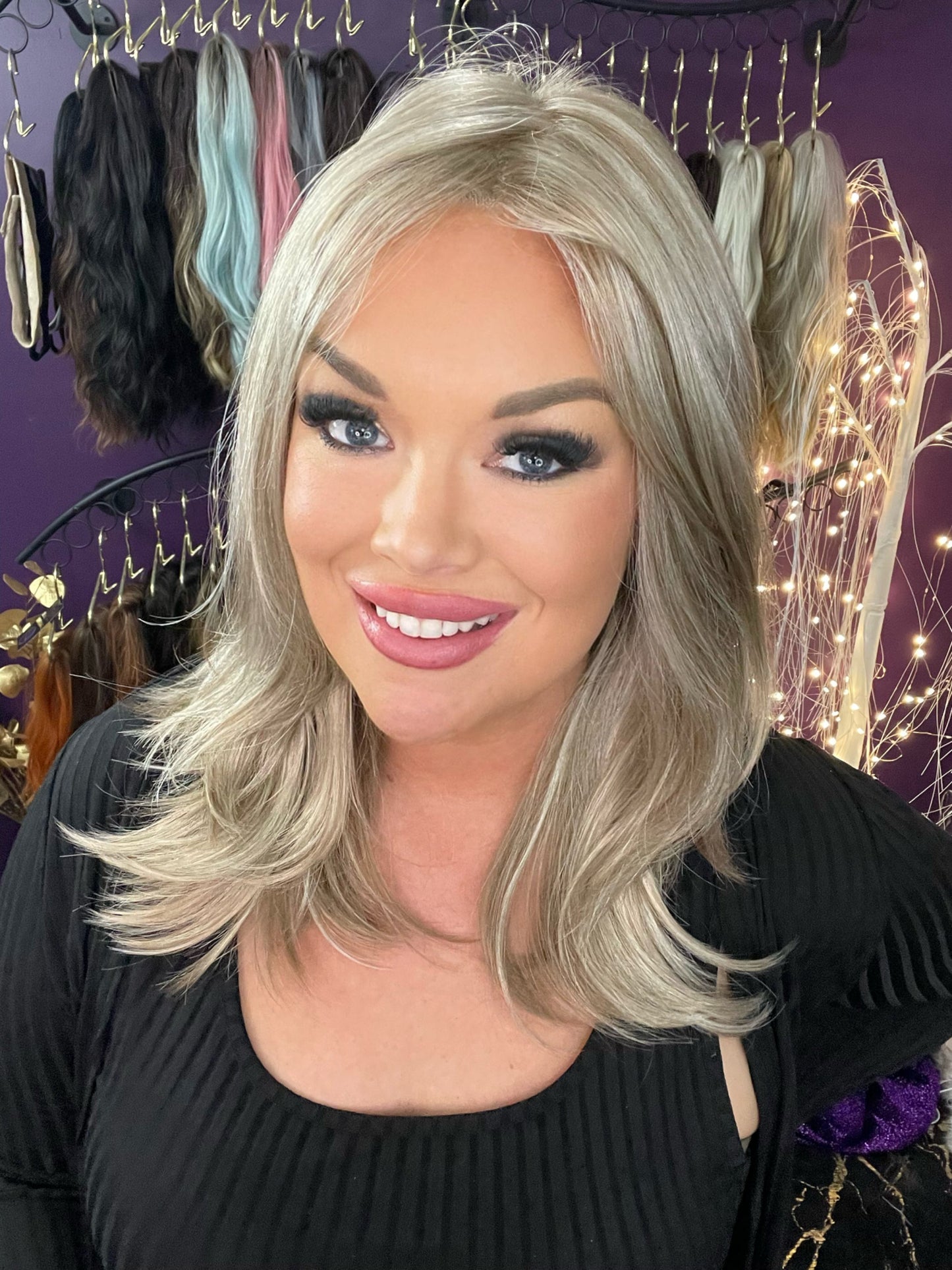 Demi Frosty Blonde NHS Premium Luxury Wig *Sample A NOT RETURNABLE* NV1