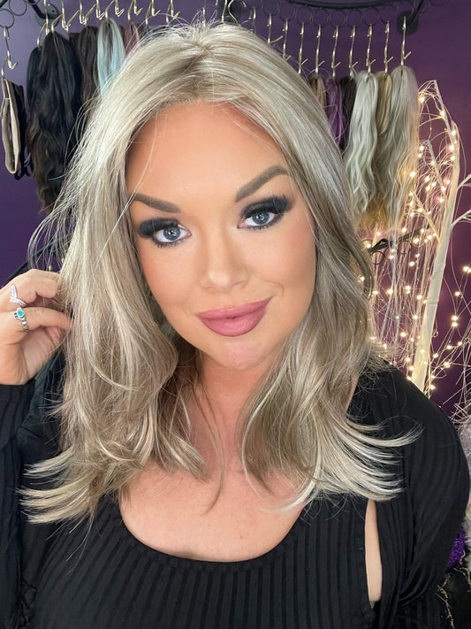 Demi Frosty Blonde NHS Premium Luxury Wig *Sample A NOT RETURNABLE* NV1