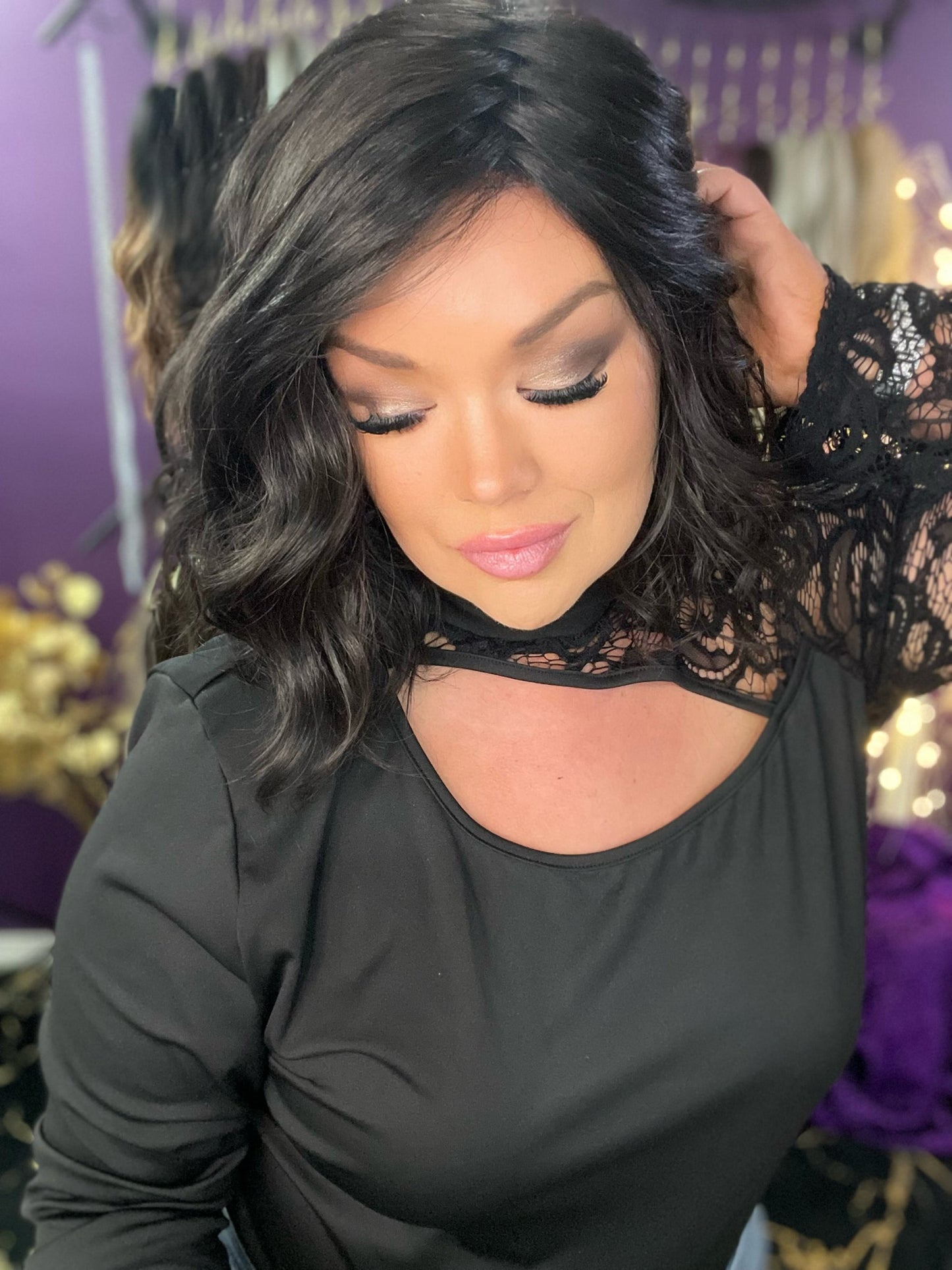 TERRESA BLACK LICORICE HS STANDARD LUXURY WIG *SAMPLE A NOT RETURNABLE*